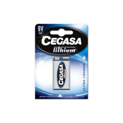 Cegasa Lithium Pack de 1 Pila de Litio 6LR61 9V - 326216