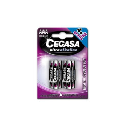 Cegasa Ultra Alcaline Pack de 6 Pilas LR03 AAA - Alta Tecnologia - Mas Capacidad, Potencia y Rendimiento - 328890