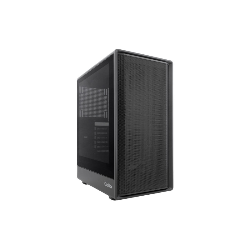 CoolBox Gaming GA700 Darkface Caja Torre ATX - 1 x USB C 3.2 1 x USB A 3.2 1X USB A 2,0 1 x Audio + Micro - Color Negro - COO-CH