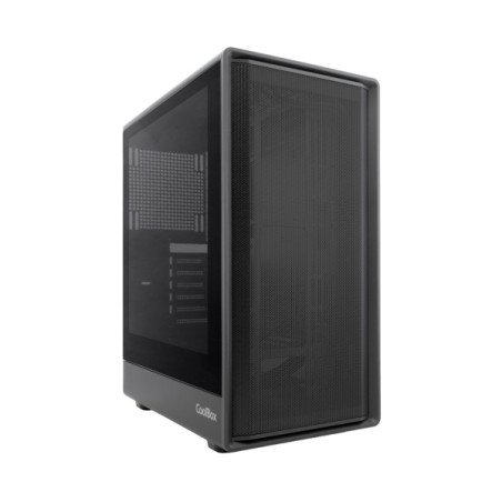 CoolBox Gaming GA700 Darkface Caja Torre ATX - 1 x USB C 3.2 1 x USB A 3.2 1X USB A 2,0 1 x Audio + Micro - Color Negro - COO-CH