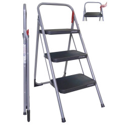 TABURETE ROLSER M11 MET004 3 PELDAÑOS ANTRACITA - MET004-1021