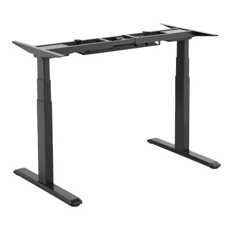 Signa estructura ajustable para escritorio doble motor y 3 segmentos negra - SIGNA-B
