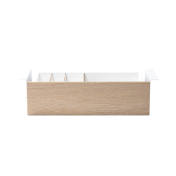 Cajon phoenix para escritorio artisan combinación blanco y madera natural - ART-DESKPACE