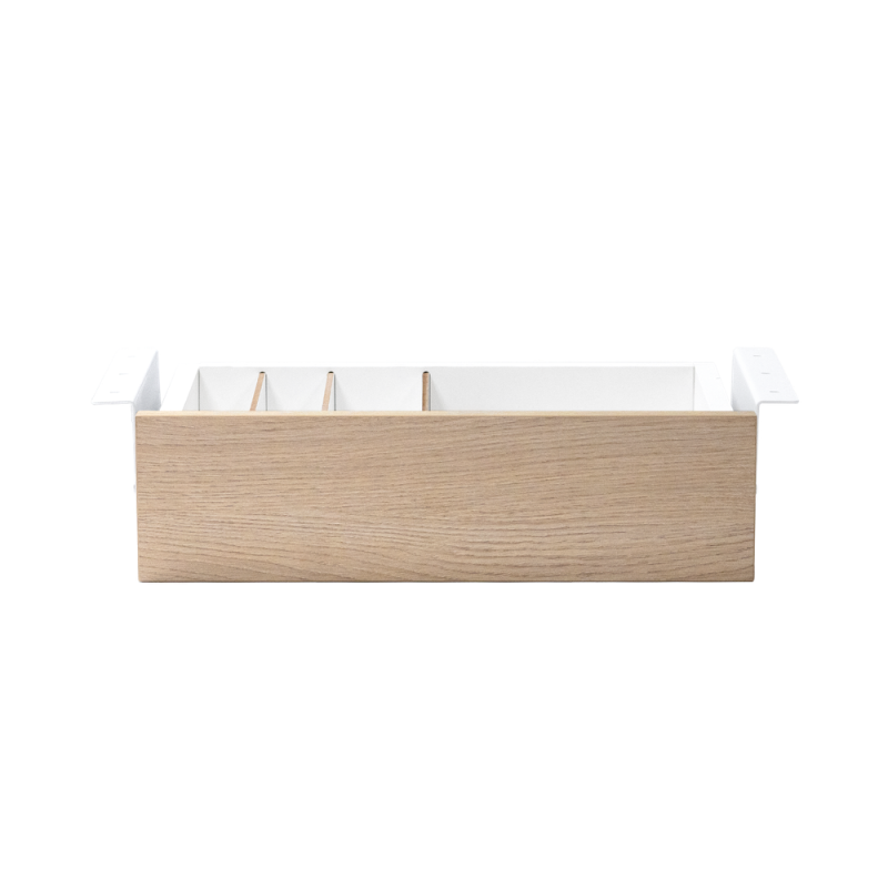 Cajon phoenix para escritorio artisan combinación blanco y madera natural - ART-DESKPACE