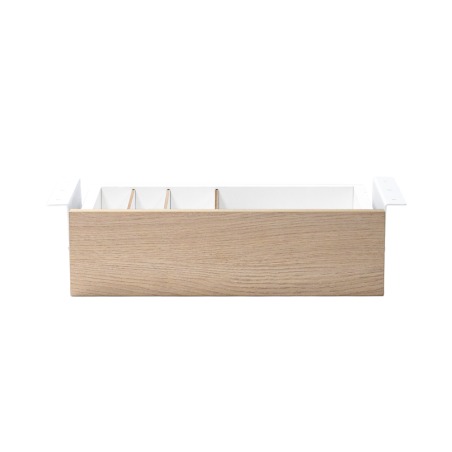 Cajon phoenix para escritorio artisan combinación blanco y madera natural - ART-DESKPACE