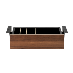 Cajon phoenix para escritorio artisan combinación negro y madera nogal - ART-DESKPACEN