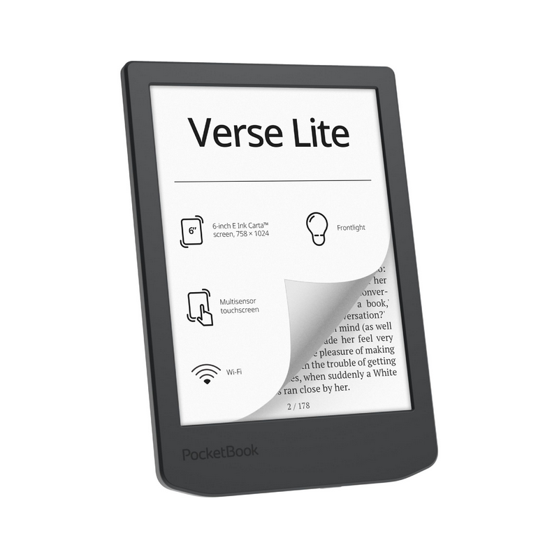 Libro electronico ebook pocketbook verse lite 6 pulgadas 8gb midnight grey - PB619-T-WW
