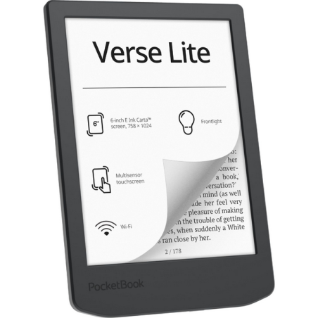 Libro electronico ebook pocketbook verse lite 6 pulgadas 8gb midnight grey - PB619-T-WW