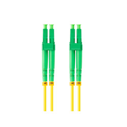 Latiguillo fibra optica lc - apc lanberg 2m mono duplex g657a1 lszh amarillo - FO-LALA-SD11-0020-YE