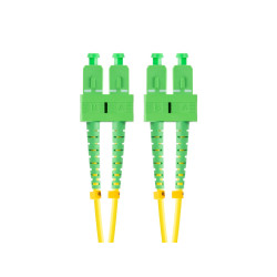 Latiguillo fibra optica sc - apc lanberg 2m mono duplex g657a1 lszh amarillo - FO-SASA-SD11-0020-YE