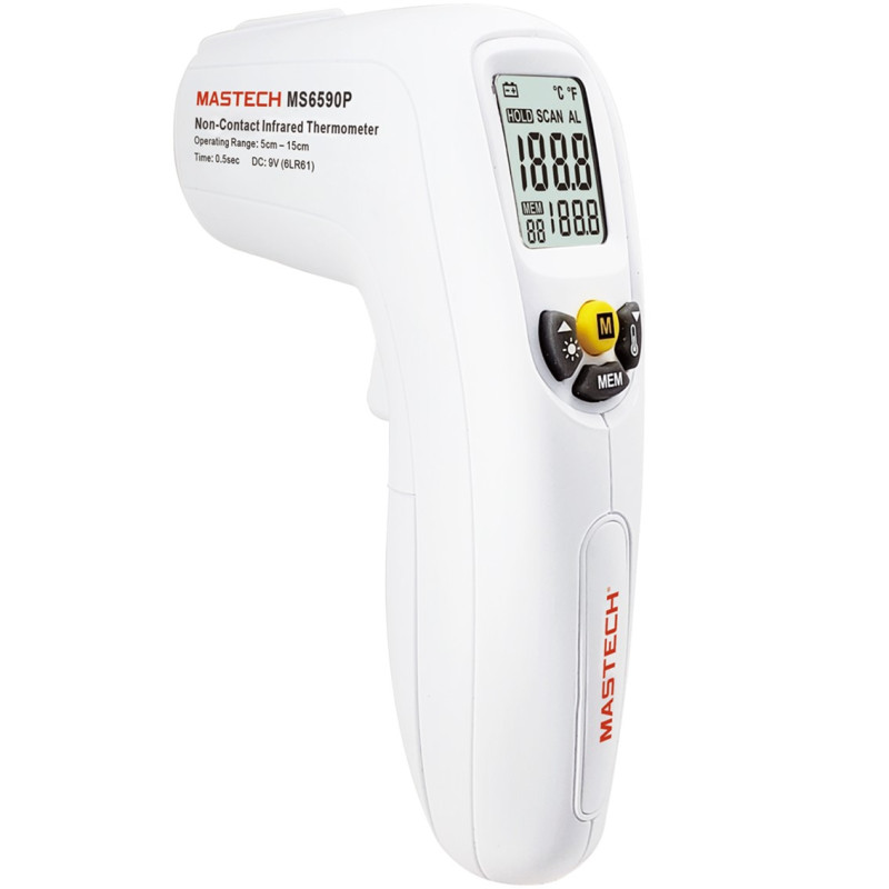 Termometro digital infrarrojo mastech ms6590p sin contacto - MS6590P