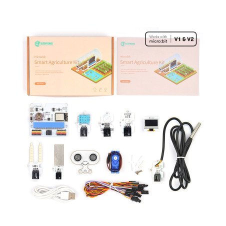 Kit de sensores inteligentes micro:bit agricultura inteligente - smart agriculture kit - sin placa - EF08254