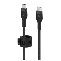 Cable usb tipo c belkin 3m -  macho - macho -  negro -  trenzado - CAB011BT3MBK