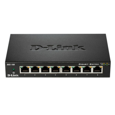 SWITCH D-LINK DGS-108 8PTOS 10/100/1000 - DGS-108