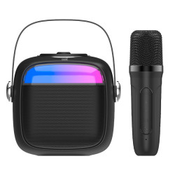 Altavoz Bluetooth Universal Música 6W COOL Mini Karaoke + 1 Micrófono Negro - 8434847068589