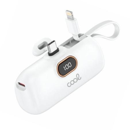 Bateria Externa Power Bank 5.000 mAh COOL Cápsula Blanco - 8434847082554