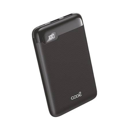 Bateria Externa Power Bank 5000 mAh Display COOL 10W Negro - 8434847069616