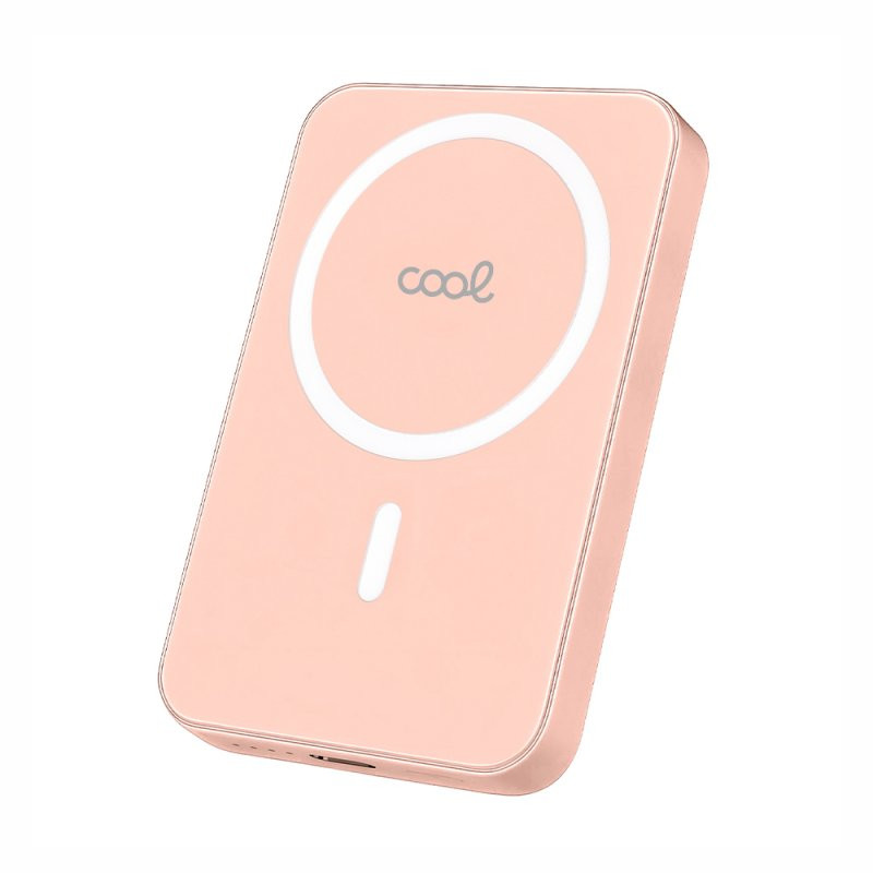 Bateria Externa Universal MAGNÉTICA Power Bank Qi 5000 mAh COOL Rosa - 8434847082530