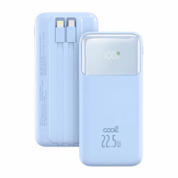 Batería Externa Universal Power Bank 10.000 mAh Carga Rápida 22.5W COOL Pocket Celeste - 8434847082738