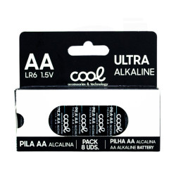 Pilas Alcalinas AA LR6 COOL (Pack 8 uds) - 8434847083360