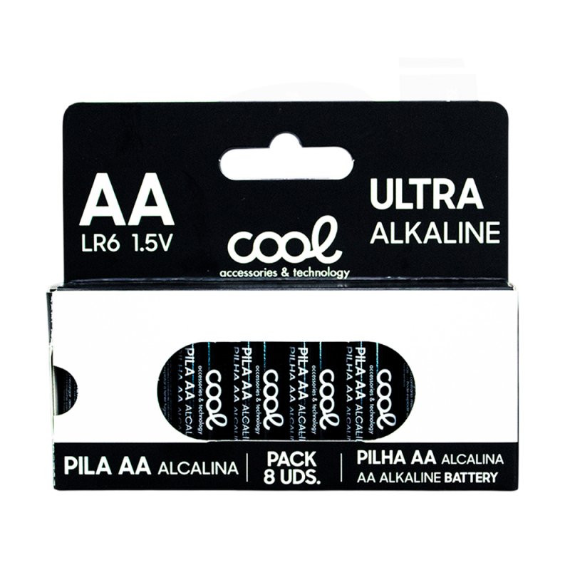 Pilas Alcalinas AA LR6 COOL (Pack 8 uds) - 8434847083360