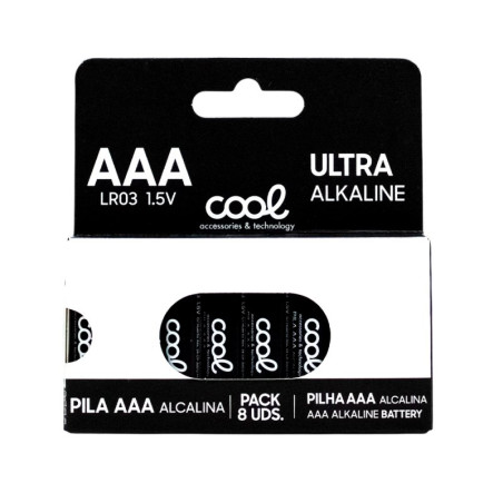 Pilas Alcalinas AAA LR03 COOL (Pack 8 uds) - 8434847083377