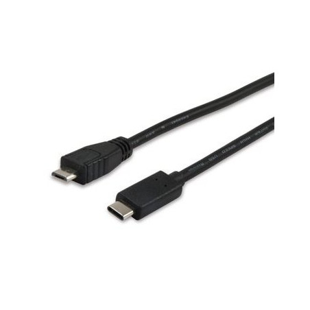 Equip Kabel USB-C 2.0 - micro B St/St 1.00m schwarz Polybeutel - 12888407