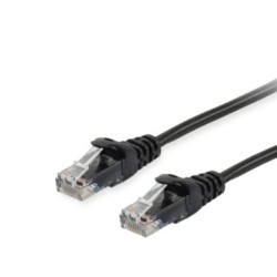 Equip Patchkabel Cat6 U/UTP 2xRJ45 7.50m schwarz Polybeutel - 625455